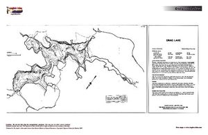 Contour map for Drag Lake, Ontario