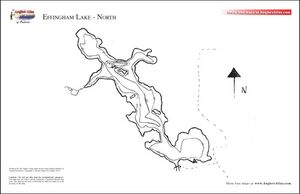 Contour map for Effingham Lake, Ontario