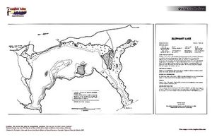Contour map for Elephant Lake, Ontario