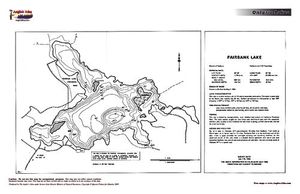 Contour map for Fairbank Lake, Ontario