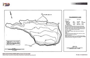 Contour map for Fallingsnow Lake, Ontario