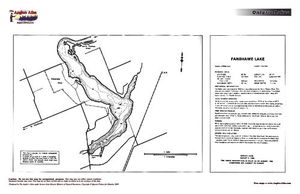 Contour map for Fanshaw Lake, Ontario