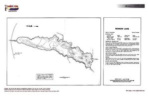Contour map for Fernow Lake, Ontario