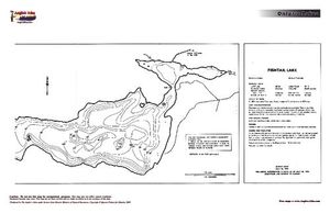 Contour map for Fishtail Lake, Ontario