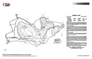 Contour map for Golden Lake, Ontario