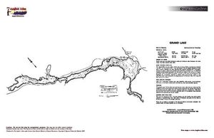 Contour map for Grand Lake, Ontario