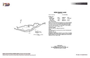 Contour map for Iron Range Lake, Ontario