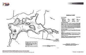 Contour map for Isabella Lake, Ontario