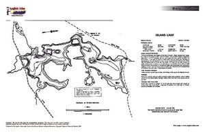 Contour map for Island Lake, Ontario