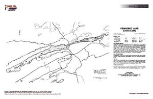 Contour map for Kennebec Lake, Ontario