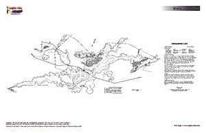 Contour map for Kenogamisis Lake, Ontario