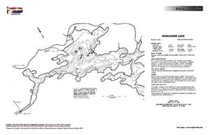 Contour map for Koshlong Lake, Ontario