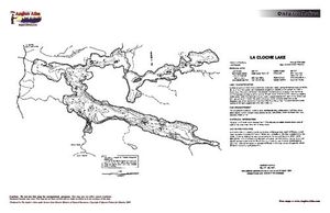 Contour map for La Cloche Lake, Ontario