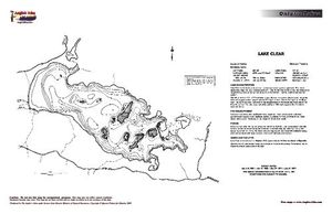 Contour map for Lake Clear, Ontario
