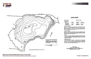 Contour map for Lake Dore, Ontario