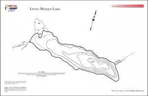 Contour map for Little Mosque Lake, Ontario