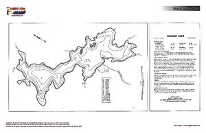 Contour map for Mackie Lake, Ontario