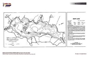 Contour map for Mary Lake, Ontario