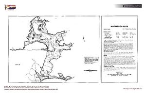 Contour map for Matinenda Lake, Ontario