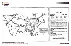 Contour map for Mill Lake, Ontario