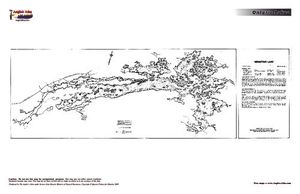 Contour map for Minnitaki Lake, Ontario