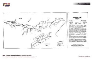 Contour map for Missinaibi Lake, Ontario