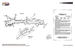 Contour map for Missinaibi Lake, Ontario