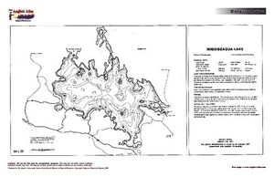 Contour map for Mississauga Lake, Ontario