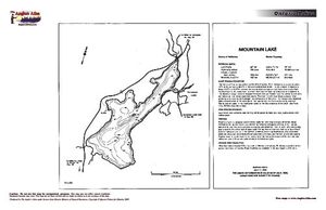 Contour map for Mountain Lake, Ontario