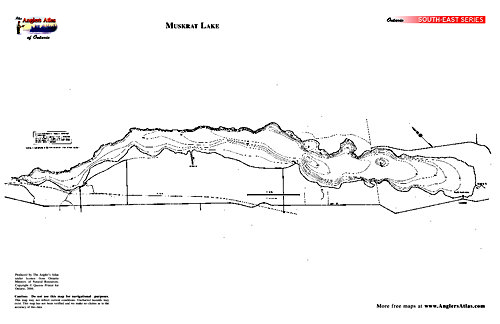 Muskrat Lake Depth Chart