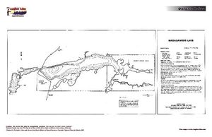 Contour map for Nagamisis Lake, Ontario