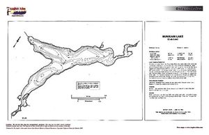 Contour map for Nuniani Lake, Ontario