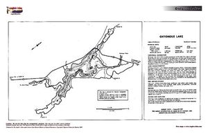Contour map for Oxtongue Lake, Ontario