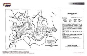 Contour map for Peninsula Lake, Ontario