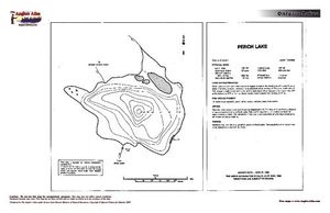 Contour map for Perch Lake, Ontario