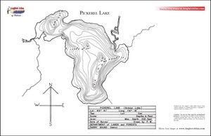 Contour map for North Magnetawan River, Ontario