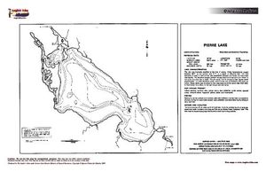 Contour map for Pierre Lake, Ontario