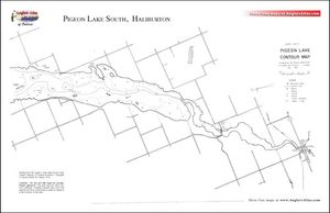 Contour map for Eels Creek, Ontario