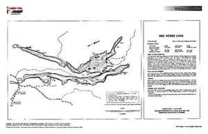 Contour map for Red Horse Lake, Ontario