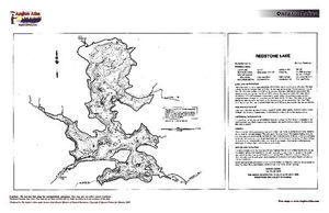 Contour map for Redstone Lake, Ontario