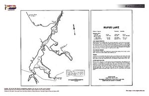 Contour map for Rufus Lake, Ontario