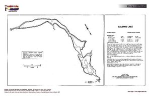 Contour map for Salerno Lake, Ontario