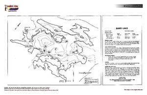 Contour map for Sand Lake, Ontario