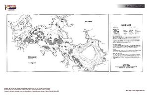 Contour map for Winnipeg River, Manitoba