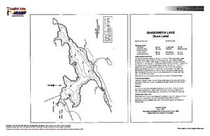 Contour map for Shabomeka Lake, Ontario