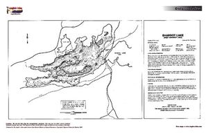 Contour map for Sharbot Lake, Ontario
