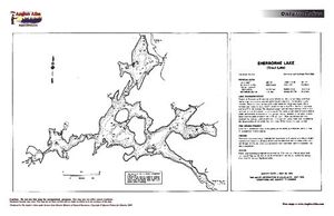 Contour map for Lake Sherborne, Ontario