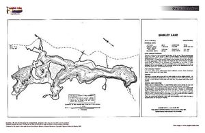 Contour map for Shirley Lake, Ontario
