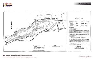 Contour map for Silver Lake, Ontario