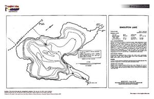Contour map for Singleton Lake, Ontario